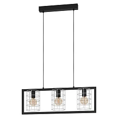 купить 43663 Подвесной потолочный светильник (люстра) JUBILY, 3Х40W, E27, L770, B145, H1100, сталь/цинк, че в интернет-магазине