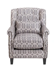 фото Мягкое полукресло с подлокотниками Scott Grey