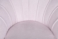 купить красивое Низкое кресло ракушка Pearl Pink Boucle