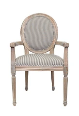 купить Мягкий стул с подлокотниками Diella Pinstripe