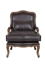 фото Мягкое полукресло с подлокотниками Nitro Brown в интерьере