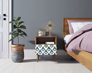 купить Тумбочка "Berber" с одним ящиком 13 принт арт BB06/Print_13, разноцветная в интернет-магазине