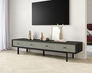 купить красивый Комод с четырьмя ящиками под TV "Emerson" арт EM06/gray/L в интернет-магазине