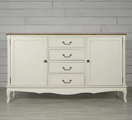 купить красивый Бежевый комод "Leontina" с дверками и ящиками арт ST9351 в интернет-магазине