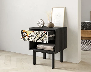 Тумбочка с верхним ящиком "Emerson" by Kandinsky арт EM11/Print_01 в интернет-магазине