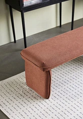 заказать БАНКЕТКА HUBSCH, ПОЛИЭСТЕР, ОРАНЖЕВЫЙ