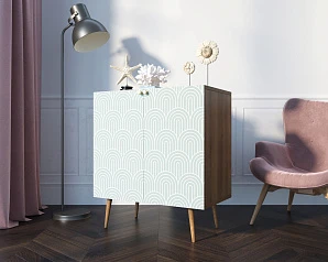 купить стильные Комод "Berber" две дверки малый 34 принт арт BB38/Print_34 в интернет-магазине