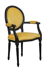 заказать Мягкий стул с подлокотниками Delo Kora Arm Yellow