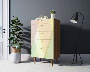 Комод высокий "Berber" принт 16 арт BB10/Print_16 на заказ в интернет-магазине
