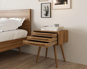 заказать стильные Тумба для прихожей в Скандинавском стиле "Bruni" с тремя ящиками