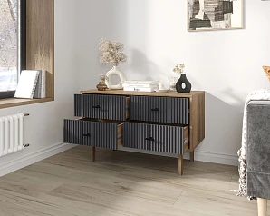 стильный Комод с четырьмя ящиками "Emerson" арт EM05/7024/L на заказ