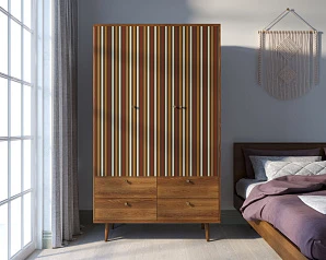 заказать Шкаф трехстворчатый "Berber" принт 20 арт BB02/Print_20 в интернет-магазине