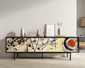 красивый Комод с восемью ящиками "Emerson" by Kandinsky арт EM03/Print_01