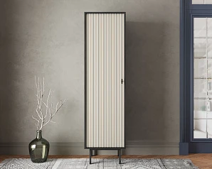 фото Шкаф c одной дверкой "Emerson" арт EM101/milky/L в интерьере