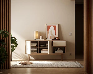 стильный Комод с дверками "Alice" арт ALC15