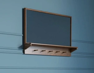 Зеркало "Bruni" с полочкой арт BR33 на заказ