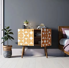купить Комод на высоких ножках "Berber" малый принт 14 арт BB13/Print_14 в интернет-магазине