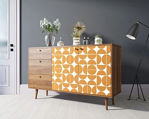 фото Комод "Berber" с двумя дверками и ящиками 14 принт арт BB05/Print_14