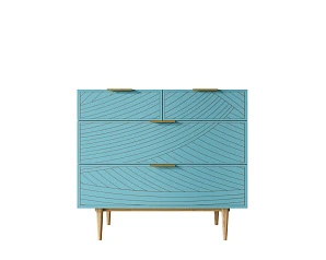 Комод с четыремя ящиками "Line" LN14/GR1/blue в интернет-магазине