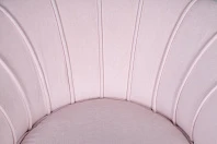 Низкое кресло ракушка Pearl розовый V2