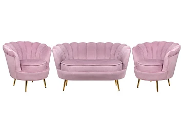 красивые Комплект кресел и дивана ракушка Pearl Double Pink на заказ