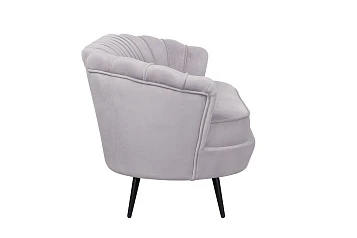 заказать Дизайнерский диван для гостиниц Pearl Triple Grey на черных ножках