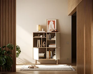 красивый Комод с дверками "Alice" арт ALC08