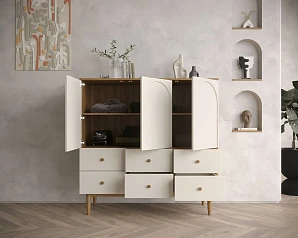 Комод с тремя дверками и шестью ящиками "Arka" AR18 в интерьере