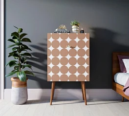 стильные Комод на высоких ножках "Berber" 17 принт арт BB09/Print_17