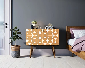 купить Комод на высоких ножках "Berber" малый принт 14 арт BB13/Print_14 в интернет-магазине