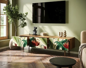 заказать Комод "Berber" с ящиками низкий под TV арт BB19/Print_55 в интернет-магазине