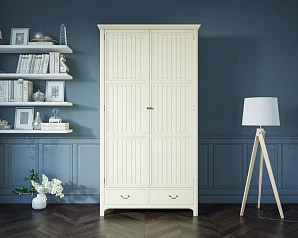 Бежeвый двухстворчатый шкаф "Olivia"   арт GA2004C