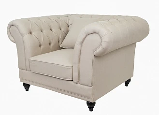 Низкое кресло Dasen Beige в интерьере