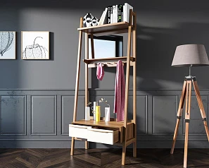 Прихожая из массива дерева "Bruni white" арт BR28WH