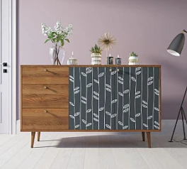 купить Комод "Berber" с двумя дверками и ящиками 18 принт арт BB05/Print_18 в интернет-магазине