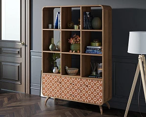 Стеллаж "Ellipse" принт 3 арт EL13/print_3 в интернет-магазине