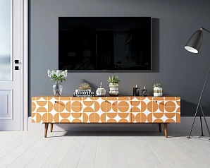фото Комод "Berber" с ящиками низкий под TV принт 14 арт BB19/Print_14