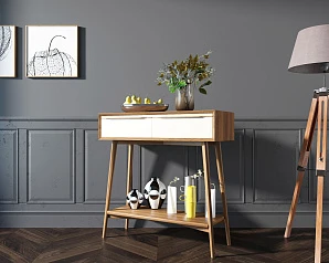 Консоль "Bruni white" малая арт BR36WH в интерьере