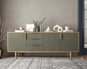 купить стильные Комод "Line" удлиненный R25/browngrey в интернет-магазине