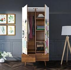 заказать Шкаф двухстворчатый "Berber" принт 3 арт BB16/Print_03