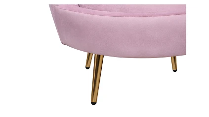 Кресло с пуфом ракушка Pearl Pink в интернет-магазине