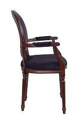 фото Мягкий стул с подлокотниками Delo Kora Arm Black в интерьере