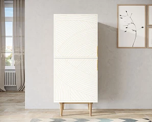 купить Вертикальный комод с двумя дверками "Line" LN05/GR1/beige