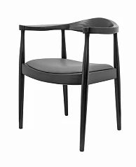 Мягкий стул с подлокотниками Carlo Black в интерьере