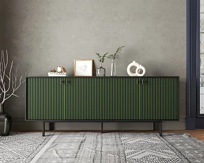 заказать Комод с четыремя дверками "Emerson" арт EM01/green/L в интернет-магазине