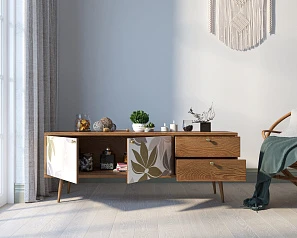 Комод "Berber" два ящика и две дверки 27 принт арт BB27/Print_27 на заказ