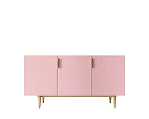 купить стильный Комод с тремя дверками "Line" LN02/GR1/pink