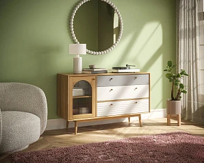 купить красивый Комод "Pollo" с ящиками и дверками арт. POL07 в интернет-магазине