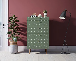 фото Комод высокий "Berber" принт 12 арт BB10/Print_12 в интерьере