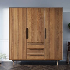 Шкаф в скандинавском стиле "Bruni" трехстворчатый арт BR27/3 на заказ